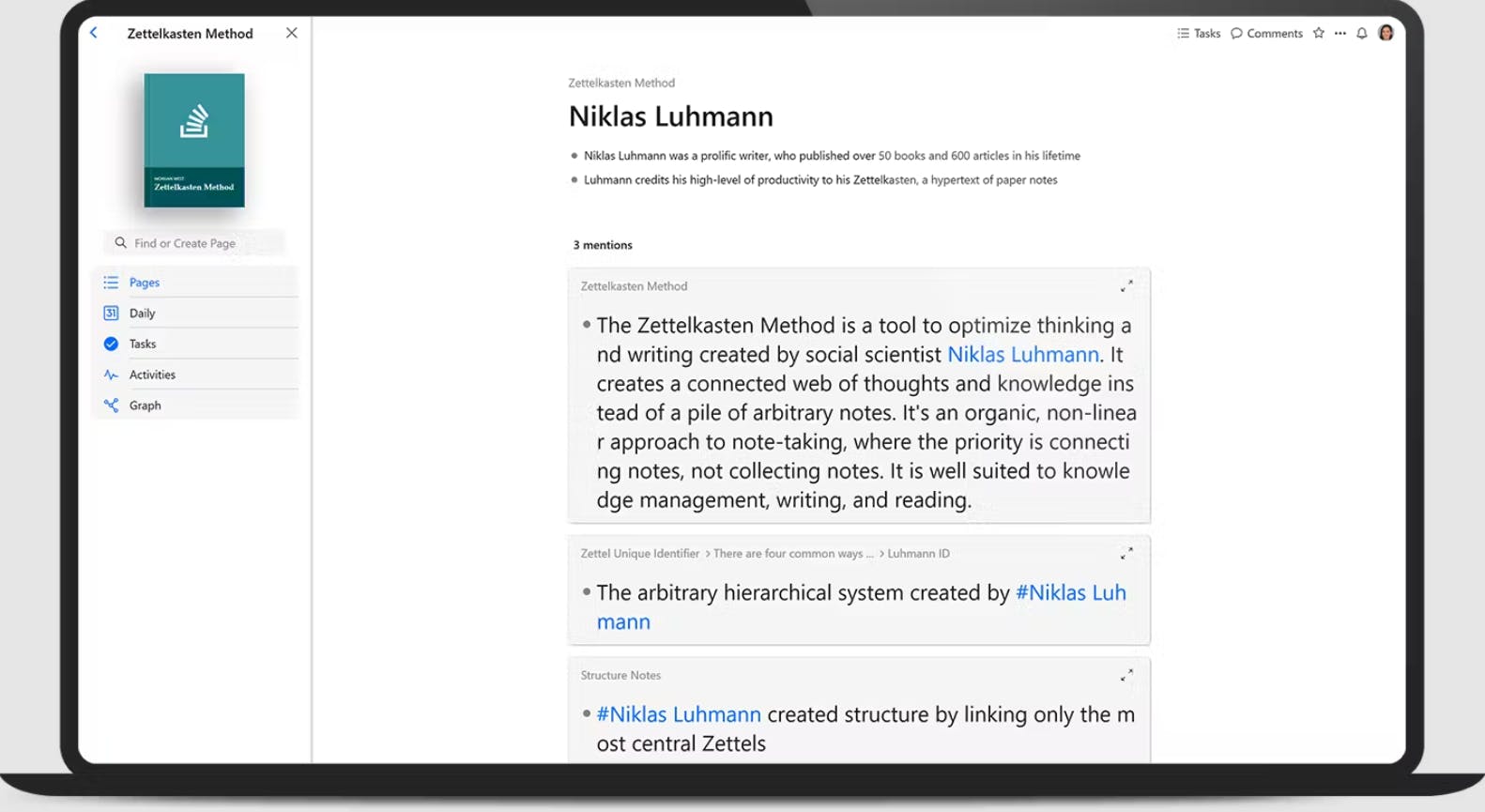 Hypernotes dashboard